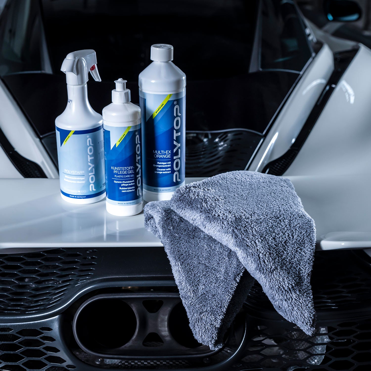 Polytop Microfiber Cloth Soft Edgeless Allround grey (double pack)