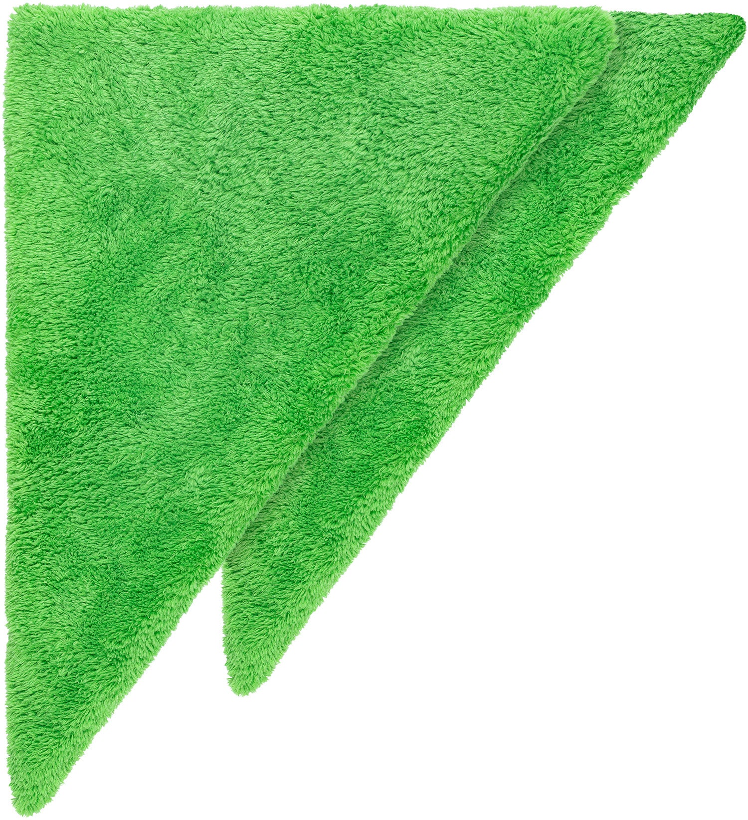 Polytop Microfiber Cloth Soft Edgeless Wax & Seal green (double pack)