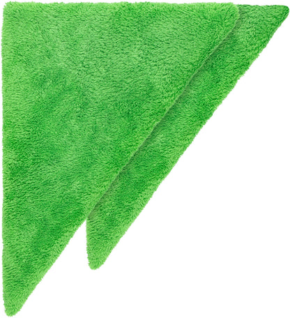 Polytop Microfiber Cloth Soft Edgeless Wax & Seal green (double pack)